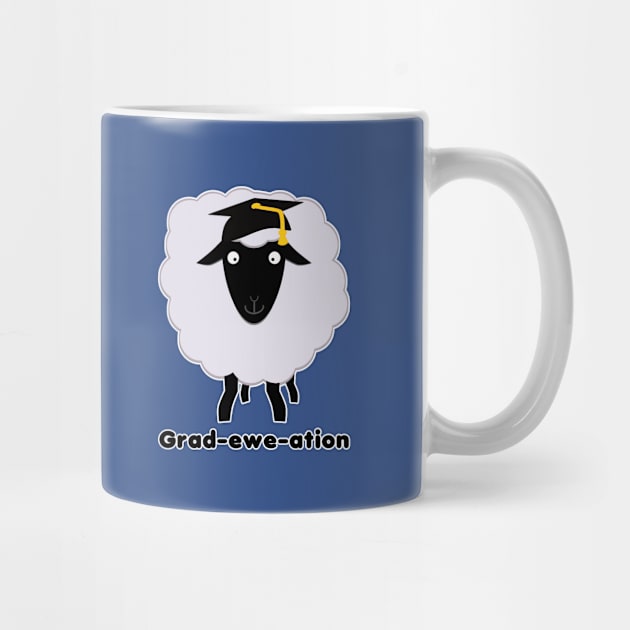 Grad-ewe-ation - Graduation Pun by DPattonPD